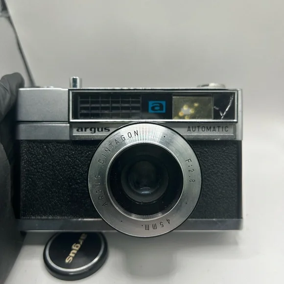 Vintage ARGUS Cintagon Automatic F: 2.8 45mm Film Shutter Sticks With Case